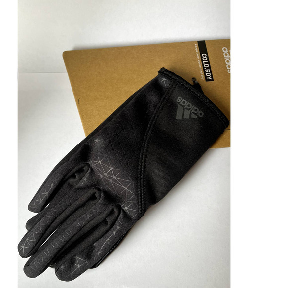 Adidas Cold.Rdy Gloves Black Size Small Running Gear New - Picture 3 of 8